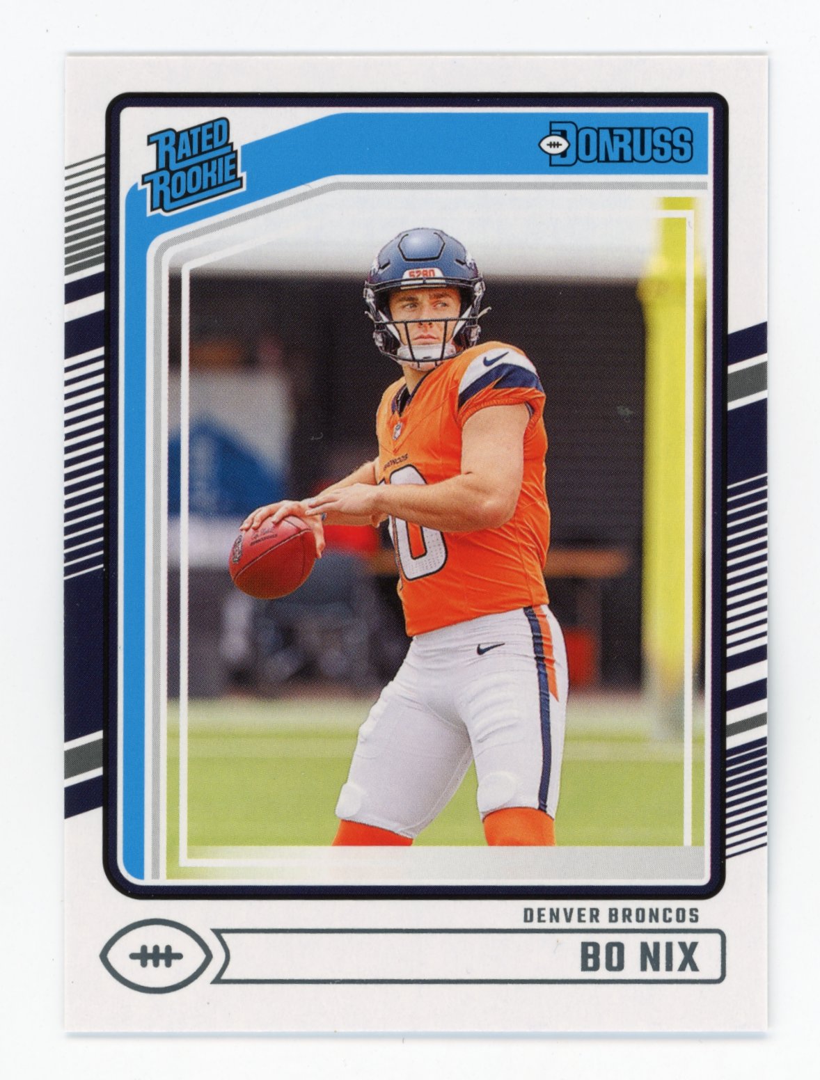 2024 Panini Donruss Bo Nix #369 - Rated Rookie Broncos