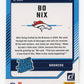 2024 Panini Donruss Bo Nix #369 - Rated Rookie Broncos