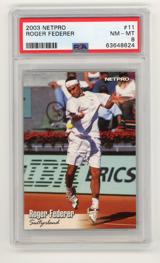 2003 NETPRO Roger Federer #11 - PSA 8