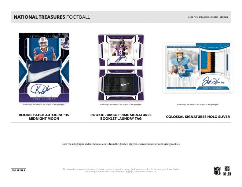 2024-25 Panini National Treasures Football Hobby Box