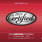 PRESALE - 2025 Panini Certified Football Hobby Box