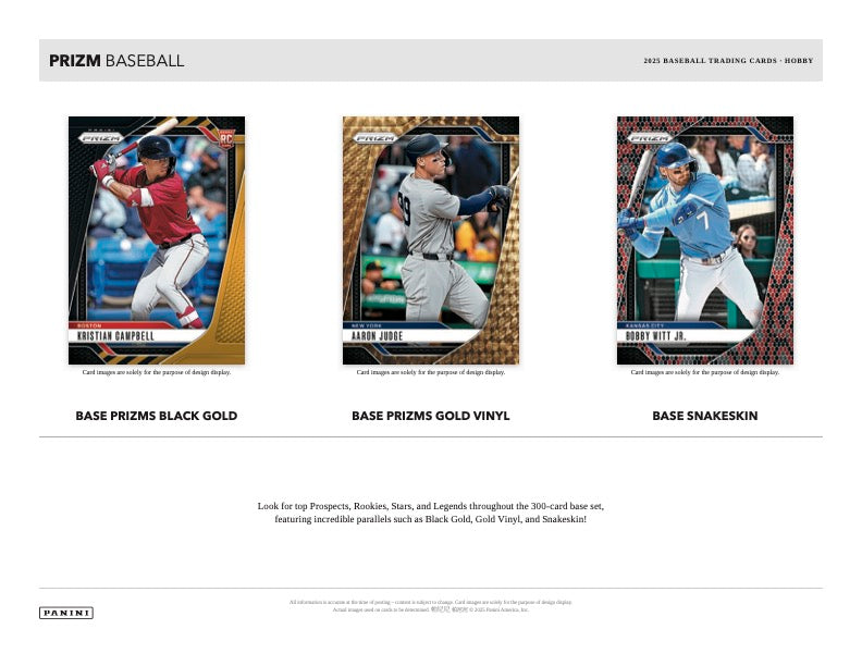 PRESALE - 2025 Panini Prizm Baseball Hobby Box