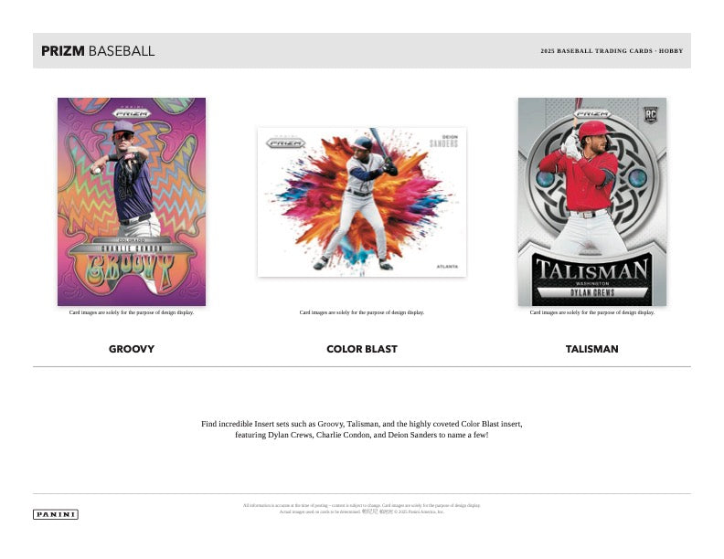 PRESALE - 2025 Panini Prizm Baseball Hobby Box