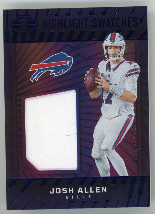 2024 Panini Illusions Josh Allen #HS-JAN - #/99 Patch Bills