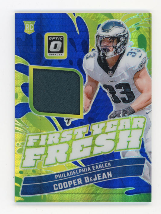 2024 Panini Optic Cooper DeJean Rookie RC #FYF-CDN - Patch Eagles