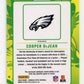 2024 Panini Optic Cooper DeJean Rookie RC #FYF-CDN - Patch Eagles