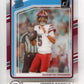 2024 Panini Clearly Donruss Jayden Danies Rated Rookie #52 - Commanders