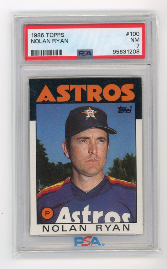 1986 Topps Nolan Ryan #100 - PSA 7 Astros