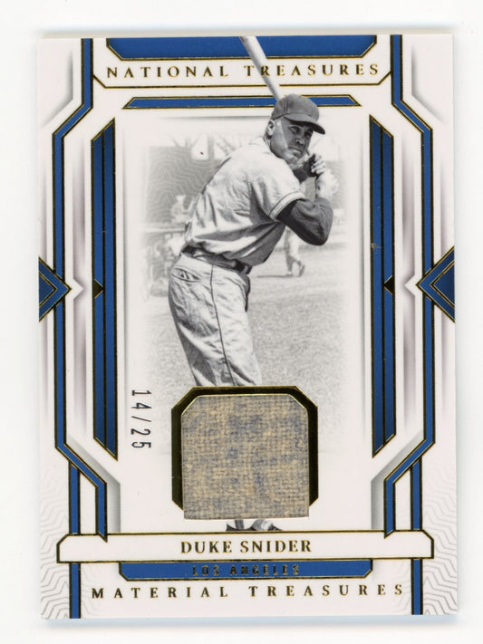 2024 Panini National Treasures Duke Snider #MT-DS - #/25 Patch Dodgers