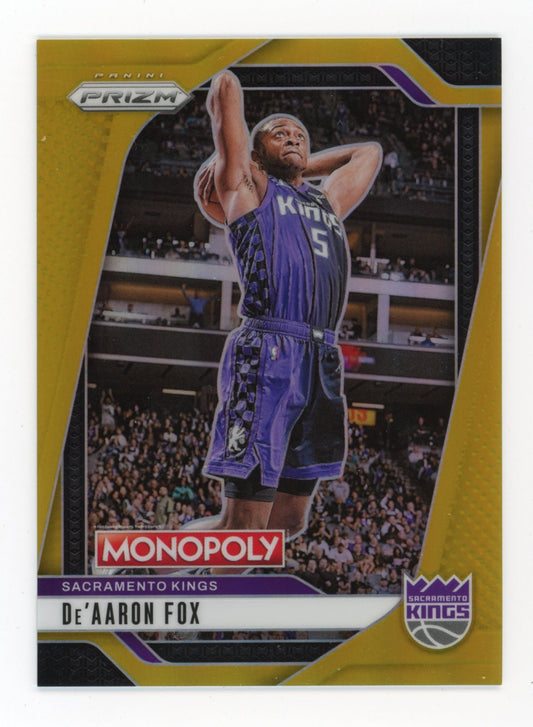 2024-25 Panini Prizm De'Aaron Fox #37 - #/49 Gold Kings