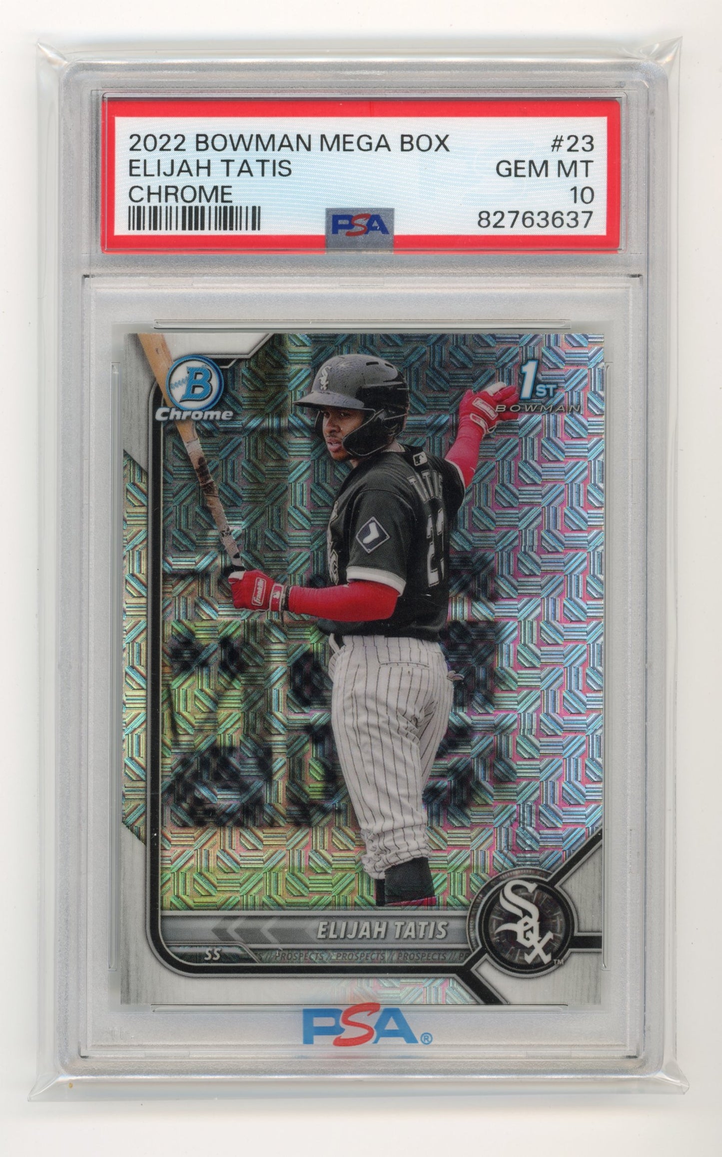 2022 Topps Bowman Chrome Elijah Tatis #23 - PSA 10 Mega Box White Sox