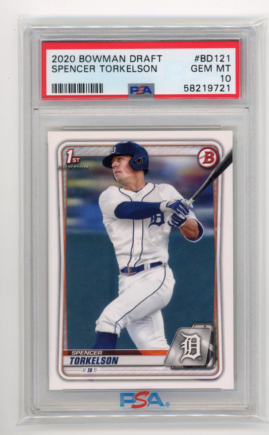 2020 Topps Bowman Draft Spencer Torkelson #BD121 - PSA 10 Tigers