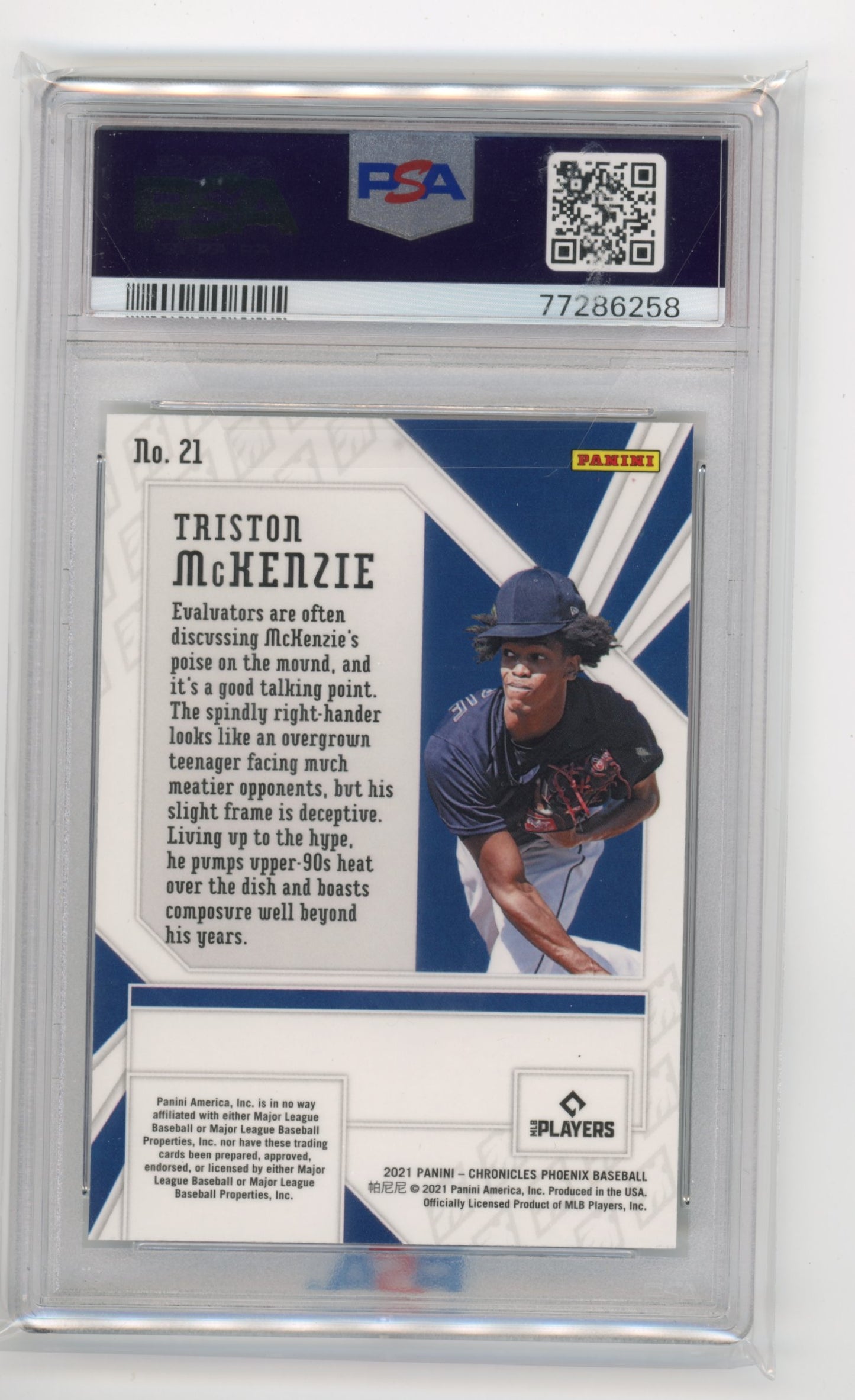 2021 Panini Phoenix Thriston McKenzie Rookie #21 - PSA 10 Pink Pulsar Gaurdians