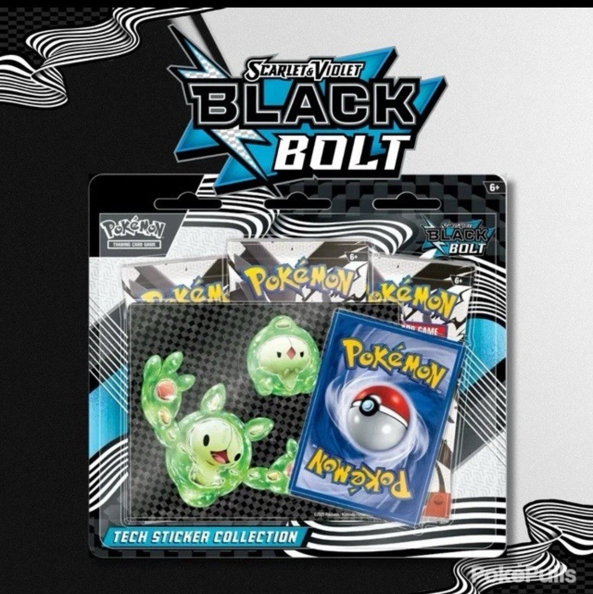 Pokémon Scarlet & Violet Black Bolt Tech Sticker Collection