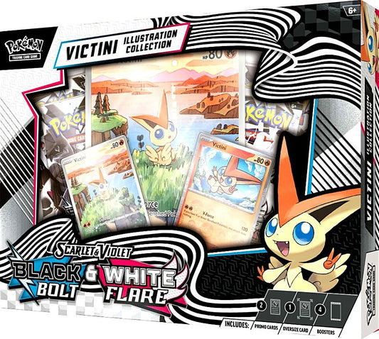 Pokémon Scarlet & Violet Black Bolt & White Flare Victini Illustration Collection