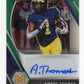 2021 Panini Prizm Draft Picks Ambry Thomas #DPA-AMT - Green Auto Wolverines