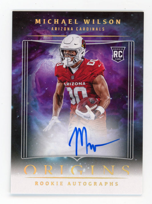 2023 Panini Origins Rookie Autographs Michael Wilson #RAMWI - RC Auto Cardinals