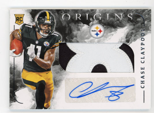 2020 Panini Origins Chase Claypool RC #126 - Jersey Auto Steelers