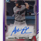 2021 Bowman Chrome Adrian Del Castillo 1st Bowman #CDA-AD - #/250 Purple Autograph Diamondbacks