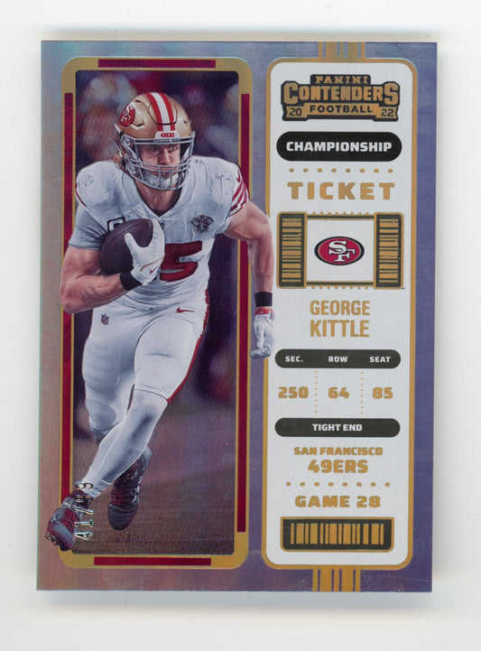 2022 Panini Contenders Championship Ticket George Kittle #84 - #/99 Refractor 49ers