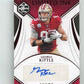 2019 Panini Limited Ink George Kittle #LI-GK - #/10 Red Auto