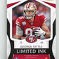 2019 Panini Limited Ink George Kittle #LI-GK - #/10 Red Auto