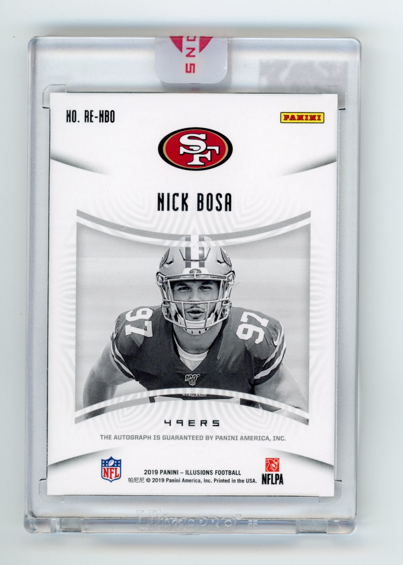 2019 Panini Illusions Rookie Endorsements Nick Bosa RC #RE-NBO - #/150 Auto 49ers