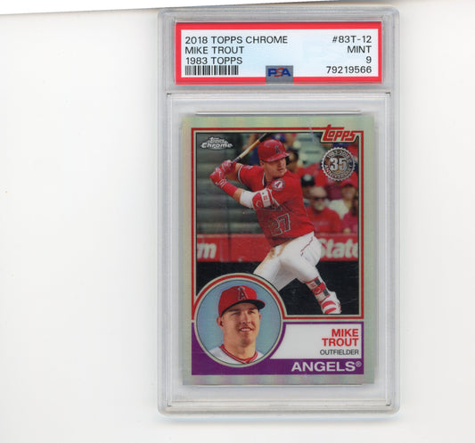 2018 Topps 1983 Topps Mike Trout #83T-12 - PSA 9 Angels