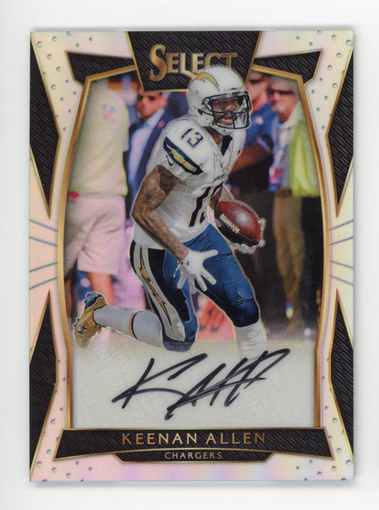 2016 Panini Select Keenan Allen #S-KA - #/25 Autograph White Chargers