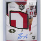 2020 Panini Limited Brandon Aiyuk Rookie #159 - #/75 Patch Autograph 49ers