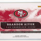 2020 Panini Origins Brandon Aiyuk Rookie #119 - Patch Autograph 49ers