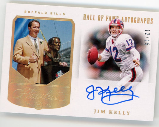 2021 Panini Flawless Jim Kelly #HFA-JKE - #/15 Autograph
