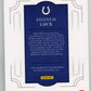 2016 Panini National Treasures Andrew Luck #37 - #/25 Auograph Colts