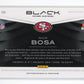 2019 Panini Black Nick Bosa Rookie #109 - #/75 Patch Autograph 49ers