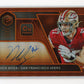 2020 Panini Elements Nick Bosa Copper #SS-NB - #/29 Autograph Metal Plate 49ers