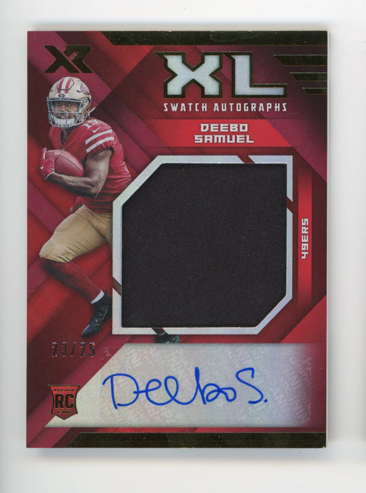 2019 Panini XR Deebo Samuel Rookie #RXL-7 - #/25 Patch Autograph 49ers