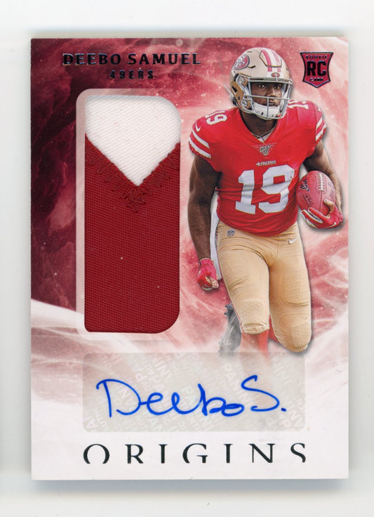 2019 Panini Origins Deebo Samuel Rookie #117 - Patch Autograph 49ers
