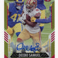 2021 Panini Score Deebo Samuel #264 - #/50 Gold Autograph 49ers