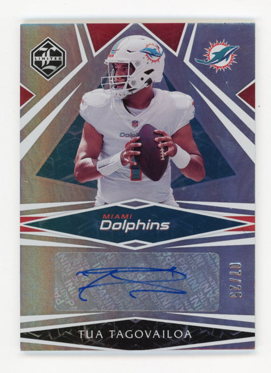 2021 Panini Limited Tua Tagovailoa #TT-TT - #/25 Autograph Dolphins