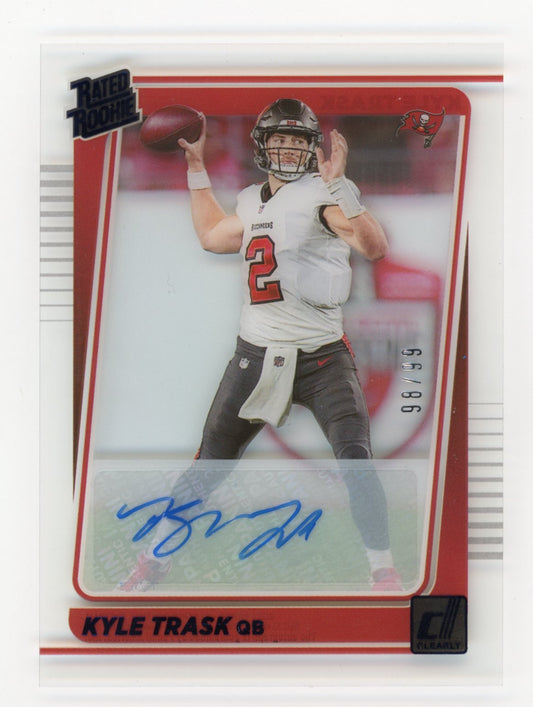 2021 Panini Clearly Donruss Kyle Trask Rated Rookie $59 - #/99 Buccaneers