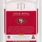 2019 Panini National Treasures Nick Bosa #RDM-5 - #/97 Red Jersey Auto 49ers