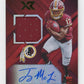 2019 Panini Xr Terry McLaurin RC #RSA-30 - #/75 Red Jersey Auto Redskins