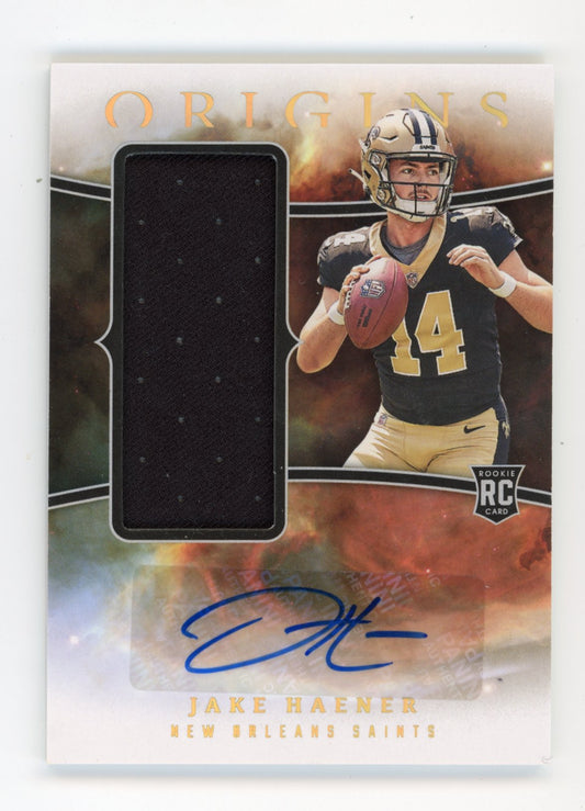 2023 Panini Origins Rookie Jumbo Jersey Autographs Jake Haener RC #RJJA-JH - Jersey Auto Saints