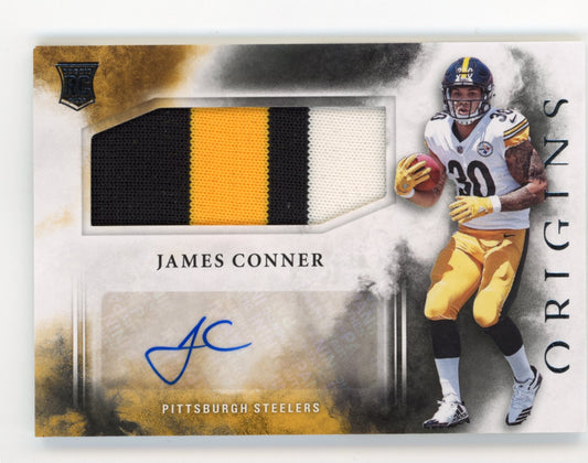 2017 Panini Origins James Conner RC #118 - Jersey Auto Steelers