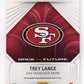 2022 Panini Donruss Elite Back to the Future Trey Lance #BFS-TR - #/99 Auto 49ers