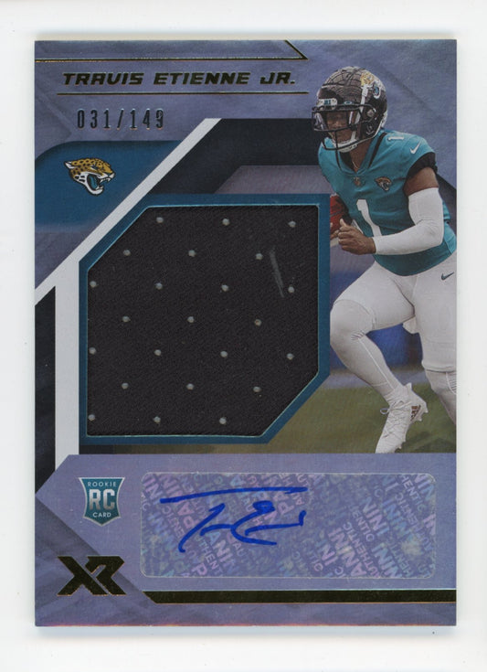 2021 Panini Xr Travis Eitenne Jr. RC #RXA-TET - #/149 Jersey Jaguars