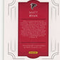 2016 Panini National Treasures Signatures Matt Ryan #83 - #/25 Auto Falcons