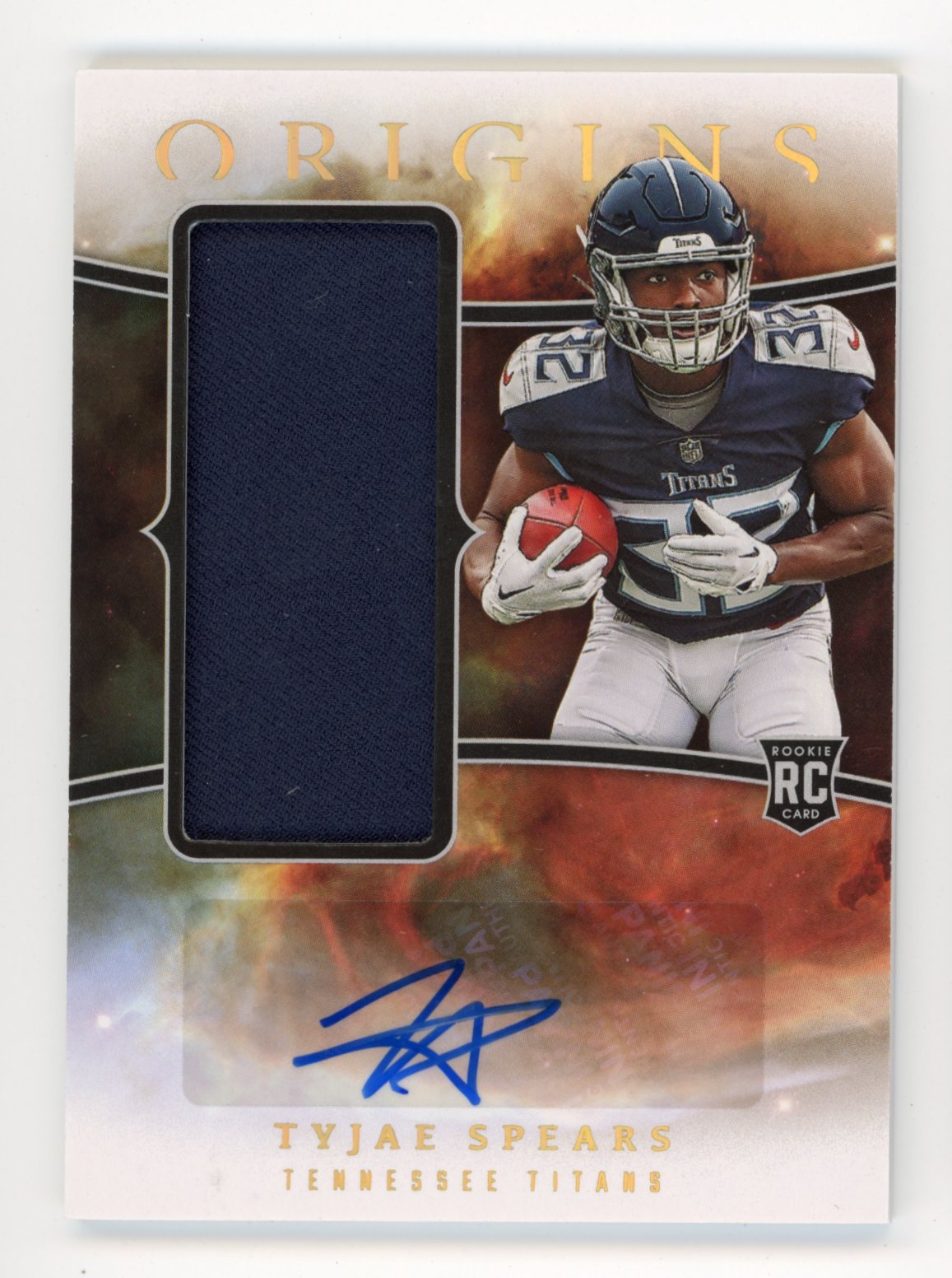 2023 Panini Origins Jumbo Jersey Tyjae Spears RC #RJJA-TSP - Jersey Auto Titans