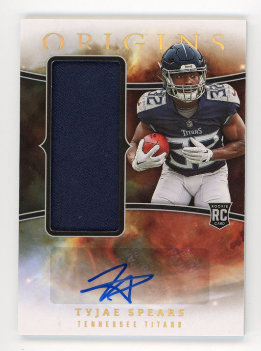2023 Panini Origins Jumbo Jersey Tyjae Spears RC #RJJA-TSP - Jersey Auto Titans