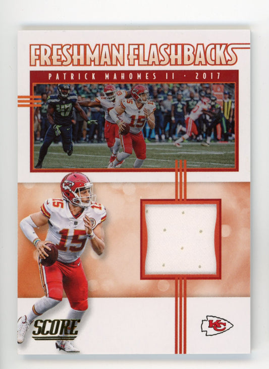 2020 Panini Score Freshman Flashbacks Patrick Mahomes II #FF-PM - Jersey Chiefs